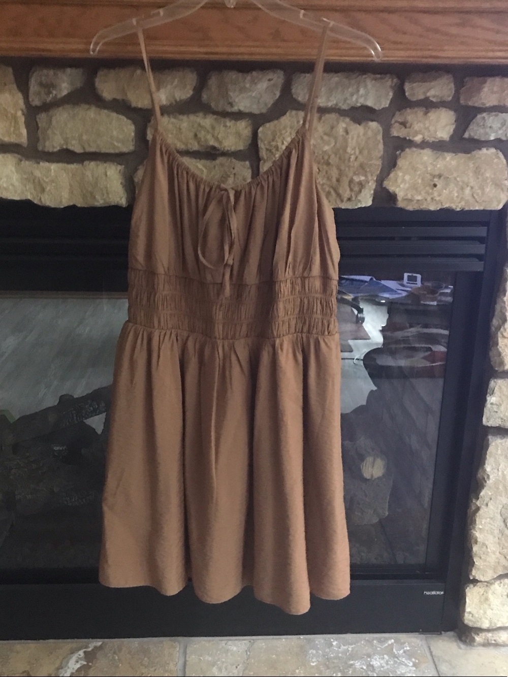 LOFT Spaghetti-Strap Mini Sundress